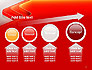 Abstract Glossy Red Orange Perspective Steps slide 13