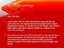 Abstract Glossy Red Orange Perspective Steps slide 2