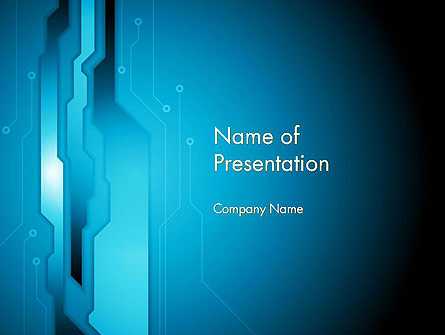 Abstract Technology Circuit Board Presentation Template, Master Slide