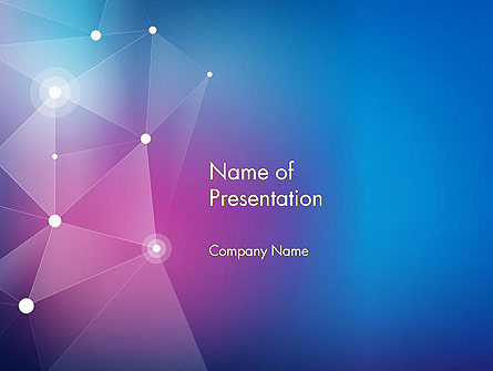 Abstract Network Structure Presentation Template, Master Slide