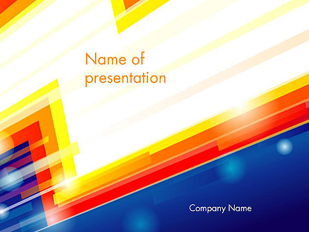 Abstract Energy Power Presentation Template, Master Slide