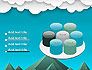 Mountains and Clouds Paper Art Style slide 12
