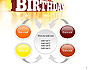 3D Happy Birthday Text slide 6