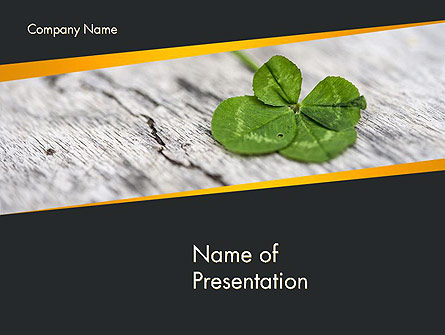 Four-Leaf Clover Presentation Template, Master Slide
