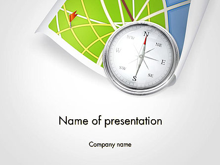 Compass and Road Map Presentation Template, Master Slide