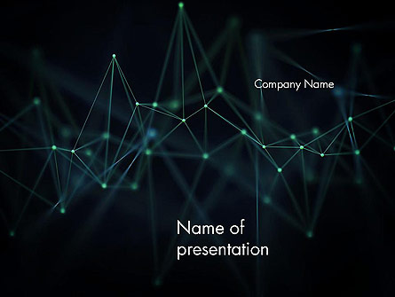 Abstract Connected Dots Presentation Template, Master Slide