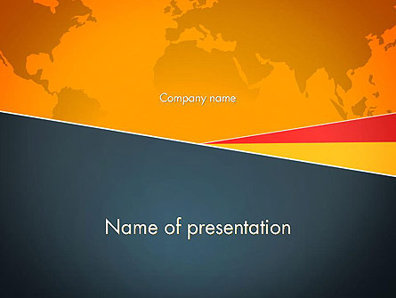 Stylish Brochure Cover Business Presentation Template, Master Slide