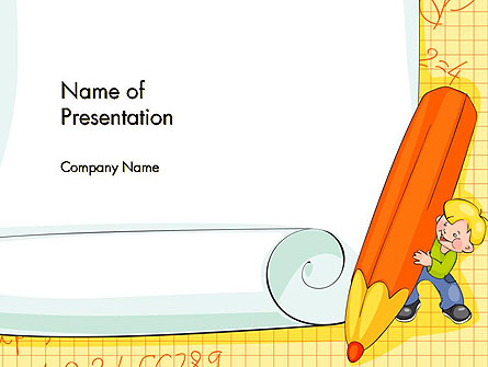 School Kids Frame Presentation Template, Master Slide