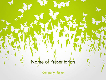Green Spring Background Presentation Template, Master Slide