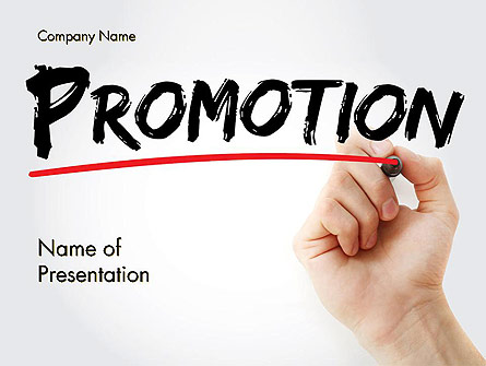 Hand Writing Promotion with Marker Presentation Template, Master Slide