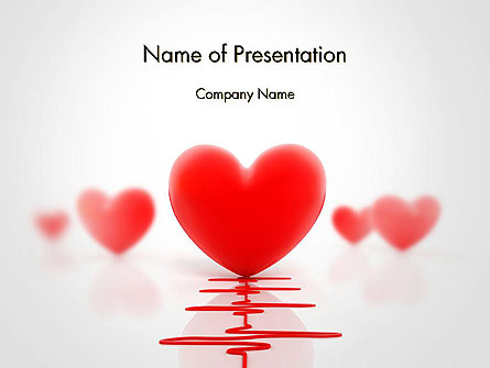 Heart Monitoring Concept Presentation Template, Master Slide