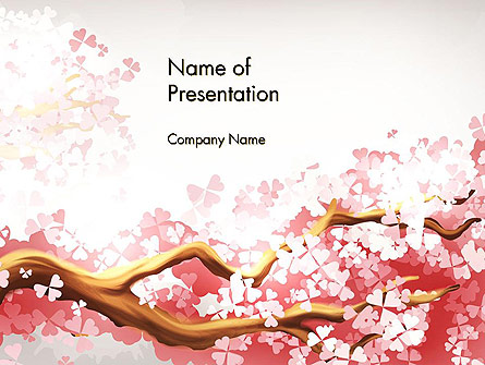 Cherry Blossom Presentation Template, Master Slide