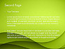 Abstract Green Gradient Wave Background slide 2