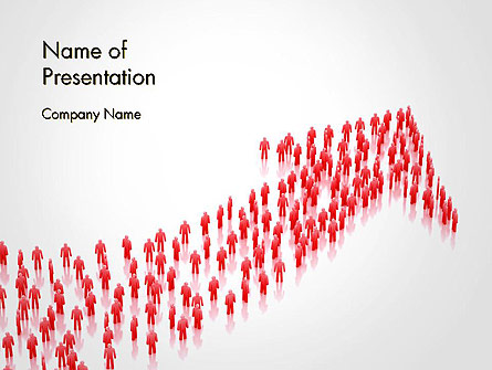 Active Business People Concept Presentation Template, Master Slide