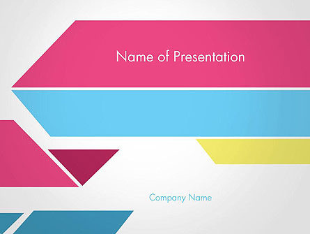 Color Papers Geometry Flat Composition Presentation Template, Master Slide
