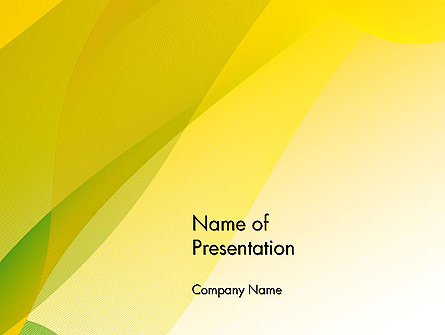 Yellow-green Abstract Soft Background Presentation Template, Master Slide