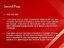 Abstract Red Tech Arrows Background slide 2