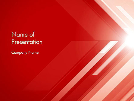 Abstract Red Tech Arrows Background Presentation Template, Master Slide