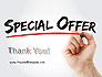 A Hand Writing 'Special Offer' with Marker slide 20