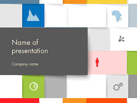 Squares Background Presentation Template, Master Slide