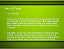 Horizontal Green Background with Lines slide 2