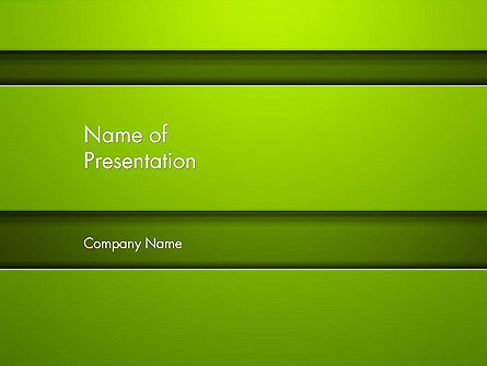 Horizontal Green Background with Lines Presentation Template, Master Slide