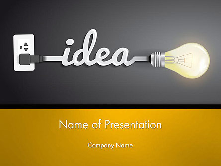 Creative Light Bulb Presentation Template, Master Slide