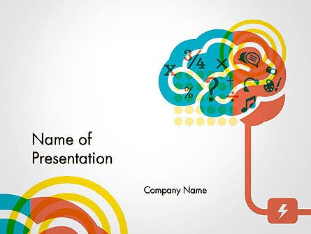 Creative Brain Idea Presentation Template, Master Slide