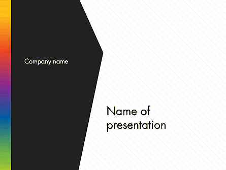 Black and White Corporate Background Presentation Template, Master Slide