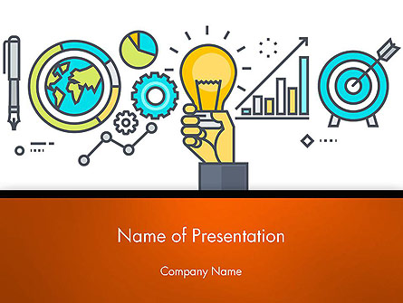 Business Process Workflow Presentation Template, Master Slide