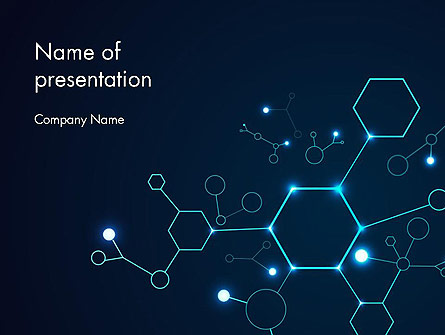 Connected Hexagons Presentation Template, Master Slide