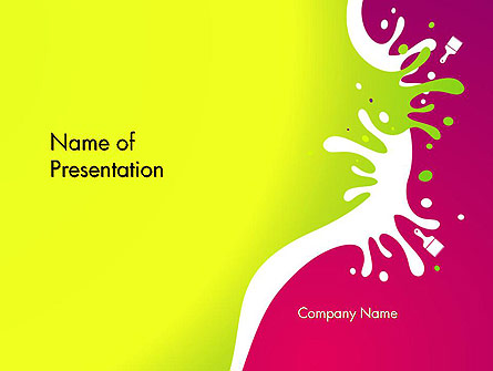 Colorful Splash Presentation Template, Master Slide