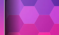 Gradient Background with Hexagon Pattern Presentation Template