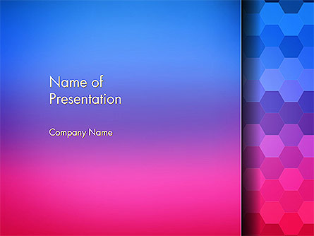Gradient Background with Hexagon Pattern Presentation Template, Master Slide