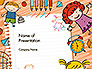 Kids and Toys Drawing Style Background slide 1