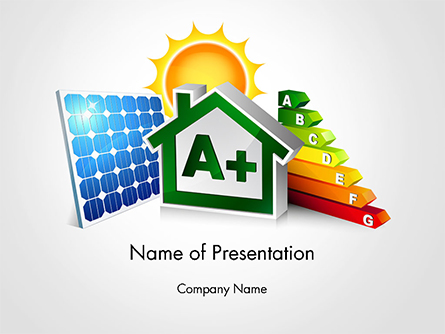 Energy Efficient House Presentation Template, Master Slide