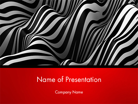 Zebra Abstract Surface Presentation Template, Master Slide