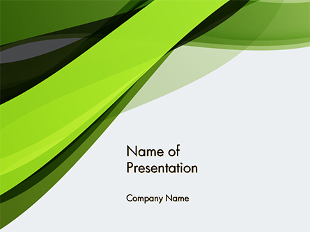 Green and Gray Bands Presentation Template, Master Slide