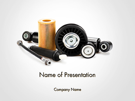 Auto Replacement Parts Presentation Template, Master Slide