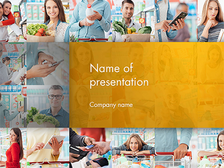People in the Store Presentation Template, Master Slide