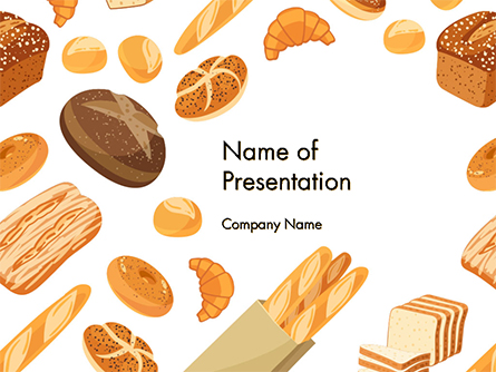 Bread Background Presentation Template, Master Slide