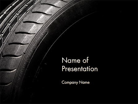 Tire Closeup Presentation Template, Master Slide