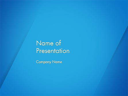 Plain Blue Background Presentation Template, Master Slide