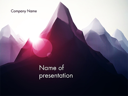 Mountain Peak Presentation Template, Master Slide