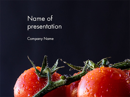 Wet Tomatoes Presentation Template, Master Slide