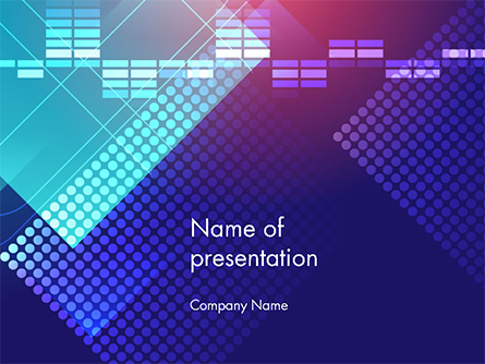 Dots and Equalizer Theme Presentation Template, Master Slide