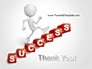3D Person is Climbing Stairs Made of Cubes Lettering Success Word slide 20