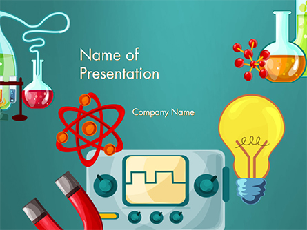 Science Education Presentation Template, Master Slide