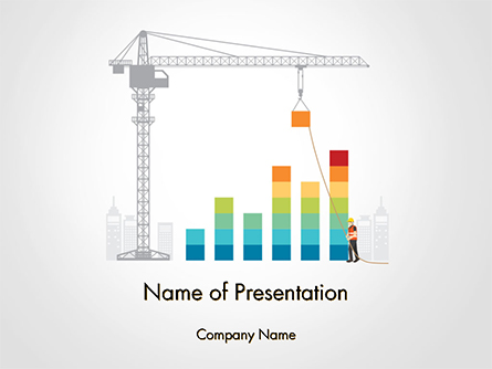 Building Business Graph Presentation Template, Master Slide
