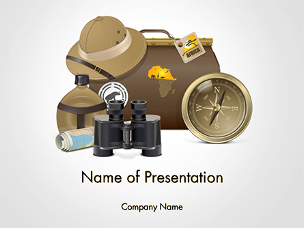 Safari Accessories Presentation Template, Master Slide